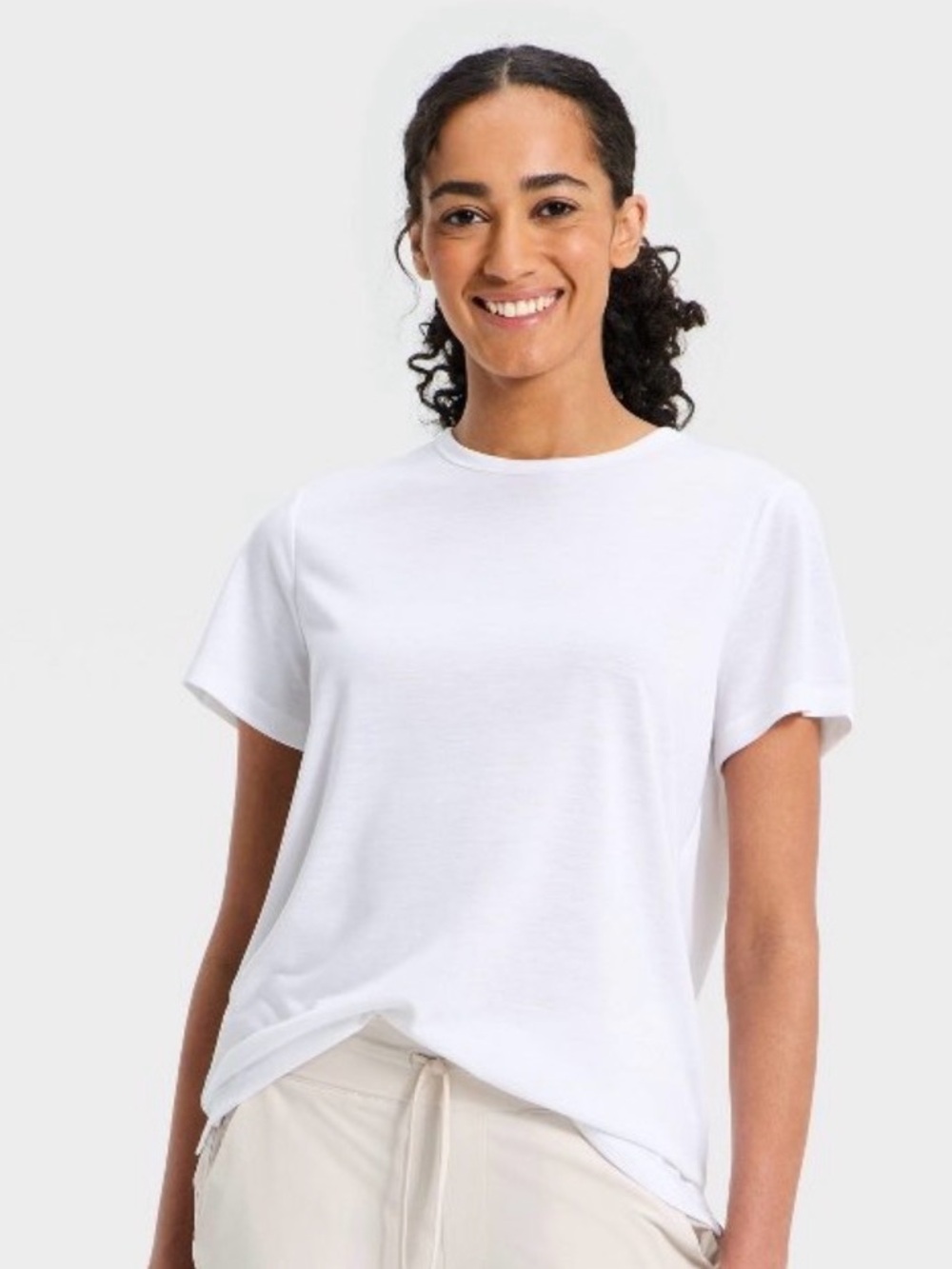 Women's Beyond Ease Oversized Short Sleeve T-Shirt - All In Motion™ White M